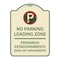 Signmission Loading Zone Prohibido Estacionamiento Zona De Cargamento Heavy-Gauge Alum, 24" x 18", TG-1824-23883 A-DES-TG-1824-23883 - alternate 1